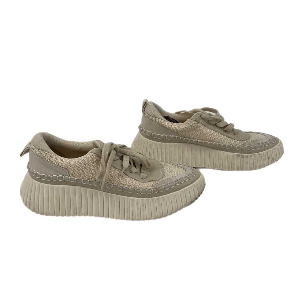 Dolce Vita White Cotton Platform Sneakers | Women’s Size 5